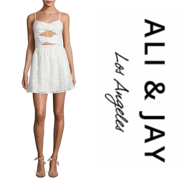 ALI & JAY Dresses & Skirts - NWT Ali & Jay White Cutout Mini Dress Size Medium